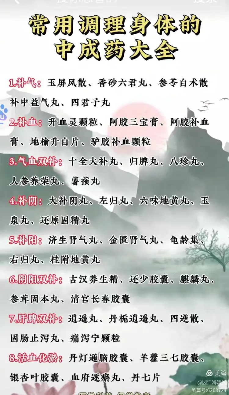 中医调理基础知识（一）